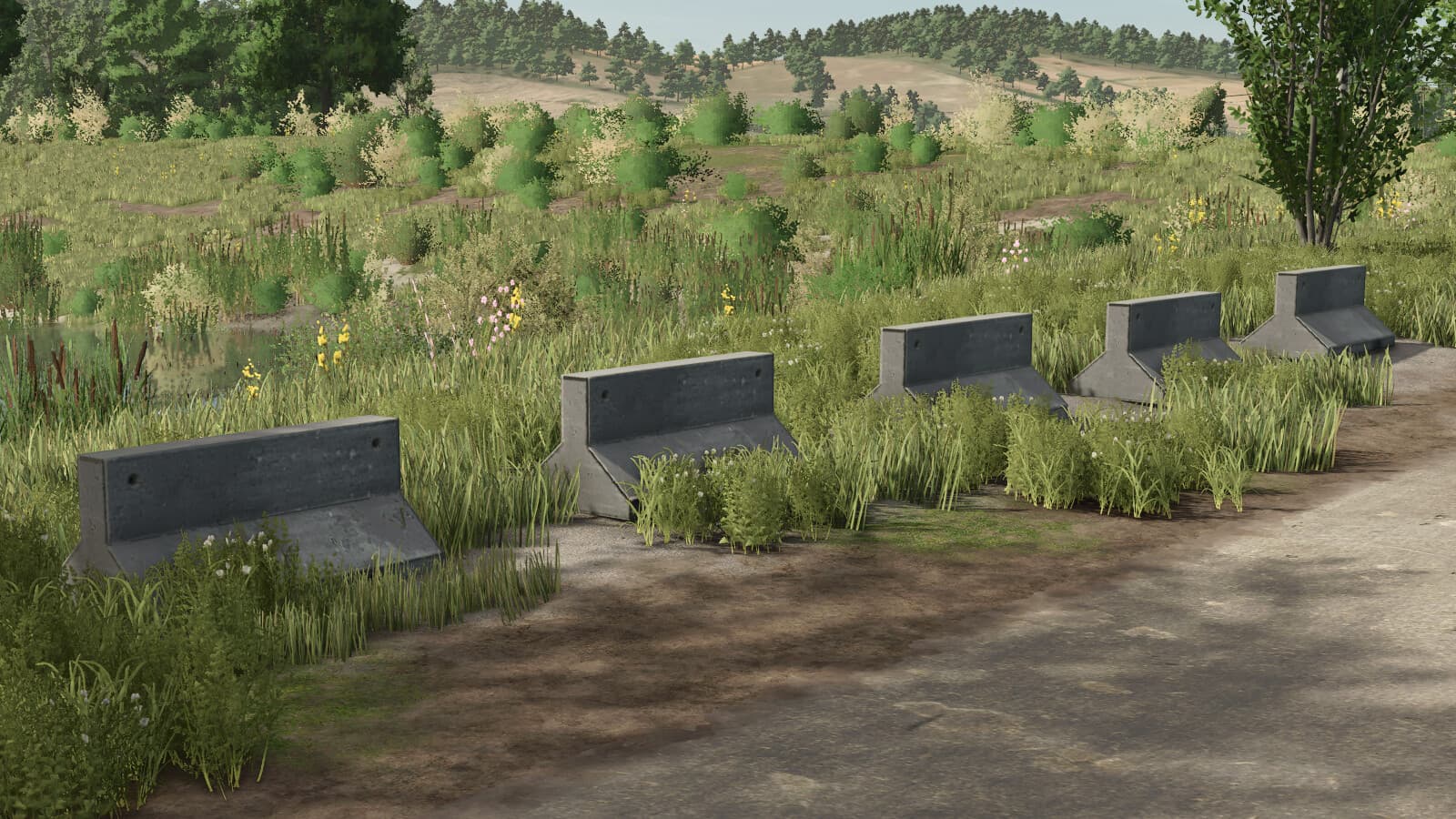 FS25 - Concrete Barriers screenshot